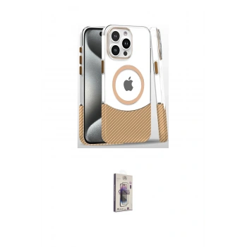 MARSİLYAN™- iPhone 16 Pro Kılıf İz Asil Prime - Siyah Bilvis 3D Cam Ekran Koruyucu
