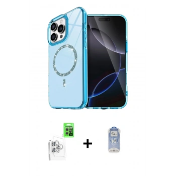MARSİLYAN™- iPhone 16 Pro Kılıf Kıvılcım Form Prime - Siyah Joko Magic 5D Cam + Raze Metal Kamera Lens - BZ
