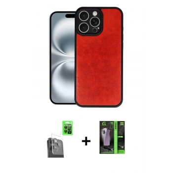 MARSİLYAN™- iPhone 16 Pro Kılıf Kıvılcım Işık Serisi - Şeffaf 360 Full Body Arka Koruyucu + Raze Metal Kamera Lens - SH