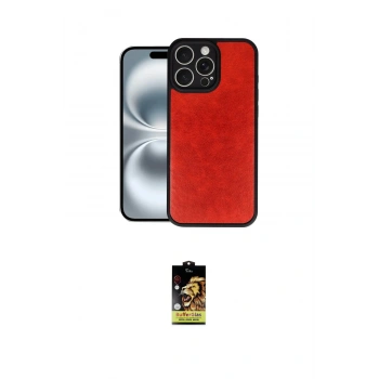 MARSİLYAN™- iPhone 16 Pro Kılıf Kıvılcım Işık Serisi - Siyah Buffer Cam Ekran Koruyucu