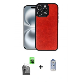 MARSİLYAN™- iPhone 16 Pro Kılıf Kıvılcım Işık Serisi - Siyah Joko Magic 5D Cam + Raze Metal Kamera Lens - SH