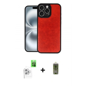 MARSİLYAN™- iPhone 16 Pro Kılıf Kıvılcım Işık Serisi - Siyah Joko Magic 5D Hayalet Cam + Raze Metal Kamera Lens - BZ