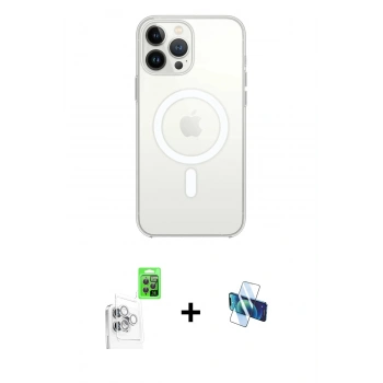 MARSİLYAN™- iPhone 16 Pro Kılıf Kutup Klasik Serisi - Siyah 3D Antistatik Seramik Nano Ekran Koruyucu + Raze Metal Kamera Lens - BZ