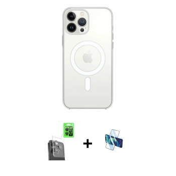 MARSİLYAN™- iPhone 16 Pro Kılıf Kutup Klasik Serisi - Siyah 3D Antistatik Seramik Nano Ekran Koruyucu + Raze Metal Kamera Lens - SH