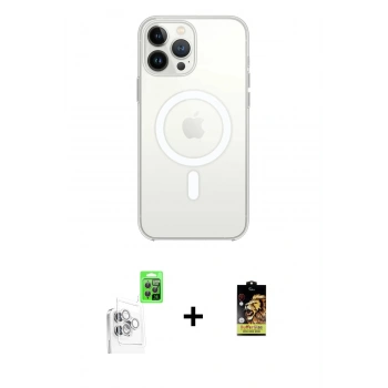 MARSİLYAN™- iPhone 16 Pro Kılıf Kutup Klasik Serisi - Siyah Buffer Cam Ekran Koruyucu + Raze Metal Kamera Lens - BZ