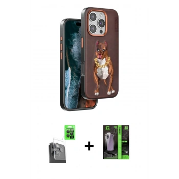 MARSİLYAN™- iPhone 16 Pro Kılıf Nova Form Koleksiyonu - Şeffaf 360 Full Body Arka Koruyucu + Raze Metal Kamera Lens - SH