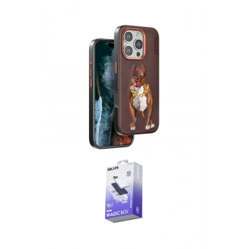 MARSİLYAN™- iPhone 16 Pro Kılıf Nova Form Koleksiyonu - Siyah Bilvis 5in1 5D Magic Hayalet Cam Ekran Koruyucu