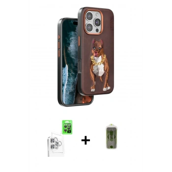 MARSİLYAN™- iPhone 16 Pro Kılıf Nova Form Koleksiyonu - Siyah Joko Magic 5D Hayalet Cam + Raze Metal Kamera Lens - BZ