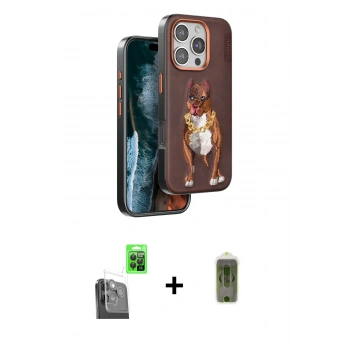 MARSİLYAN™- iPhone 16 Pro Kılıf Nova Form Koleksiyonu - Siyah Joko Magic 5D Hayalet Cam + Raze Metal Kamera Lens - SH