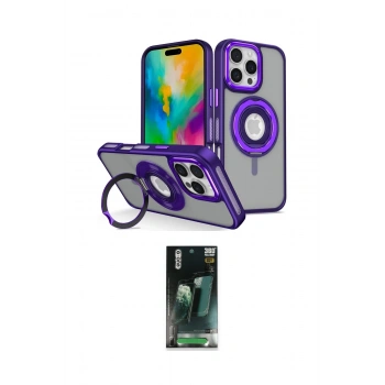 MARSİLYAN™- iPhone 16 Pro Kılıf Nova Minimal Serisi - Siyah 360 Mat Full Body Arka Koruyucu