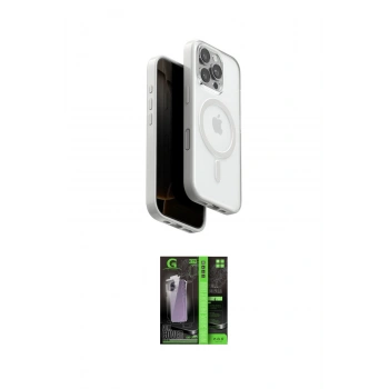 MARSİLYAN™- iPhone 16 Pro Kılıf Pusula Form Serisi - Şeffaf 360 Full Body Arka Koruyucu