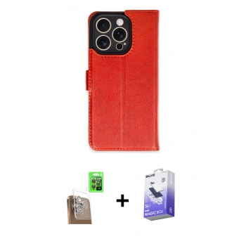 MARSİLYAN™- iPhone 16 Pro Kılıf Siluet Işık Serisi - Siyah Bilvis 5in1 5D Magic Hayalet Cam Ekran Koruyucu + Raze Metal Kamera Lens - CLTM