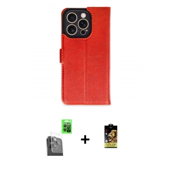 MARSİLYAN™- iPhone 16 Pro Kılıf Siluet Işık Serisi - Siyah Buffer Cam Ekran Koruyucu + Raze Metal Kamera Lens - SH