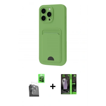 MARSİLYAN™- iPhone 16 Pro Kılıf Vadi Çizgi Prime - Şeffaf 360 Full Body Arka Koruyucu + Raze Metal Kamera Lens - SH