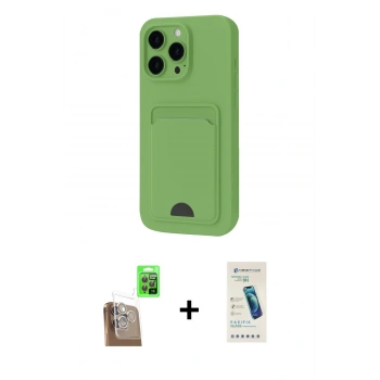 MARSİLYAN™- iPhone 16 Pro Kılıf Vadi Çizgi Prime - Şeffaf Pasifik Cam Ekran Koruyucu + Raze Metal Kamera Lens - CLTM