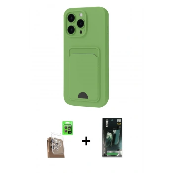 MARSİLYAN™- iPhone 16 Pro Kılıf Vadi Çizgi Prime - Siyah 360 Mat Full Body Arka Koruyucu + Raze Metal Kamera Lens - CLTM