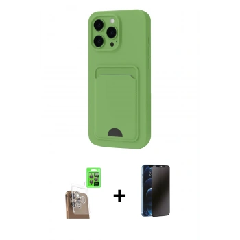MARSİLYAN™- iPhone 16 Pro Kılıf Vadi Çizgi Prime - Siyah 3D Antistatik Hayalet Cam Ekran Koruyucu + Raze Metal Kamera Lens - CLTM