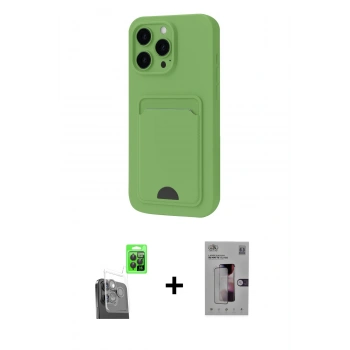 MARSİLYAN™- iPhone 16 Pro Kılıf Vadi Çizgi Prime - Siyah Bilvis 3D Mat Cam Ekran Koruyucu + Raze Metal Kamera Lens - SH