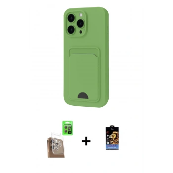 MARSİLYAN™- iPhone 16 Pro Kılıf Vadi Çizgi Prime - Siyah Buffer Hayalet Cam Ekran Koruyucu + Raze Metal Kamera Lens - CLTM