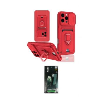 MARSİLYAN™- iPhone 16 Pro Kılıf Vadi Form Prime - Siyah 360 Mat Full Body Arka Koruyucu