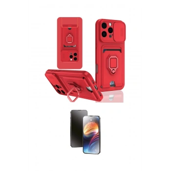 MARSİLYAN™- iPhone 16 Pro Kılıf Vadi Form Prime - Siyah 3D Antistatik Mat Seramik Nano Ekran Koruyucu