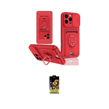 MARSİLYAN™- iPhone 16 Pro Kılıf Vadi Form Prime - Siyah Buffer Cam Ekran Koruyucu