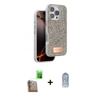 MARSİLYAN™- iPhone 16 Pro Kılıf Vadi Klasik Serisi - Siyah Joko Magic 5D Cam + Raze Metal Kamera Lens - CLTM