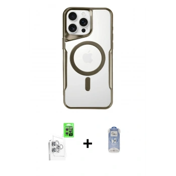 MARSİLYAN™- iPhone 16 Pro Kılıf Yadigar Klasik Özel Seri - Siyah Joko Magic 5D Cam + Raze Metal Kamera Lens - BZ