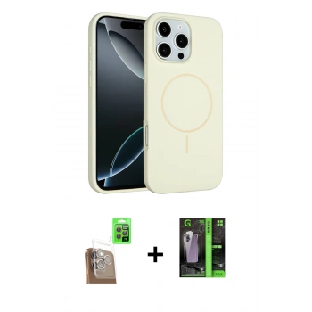 MARSİLYAN™- iPhone 16 Pro Kılıf Yankı Form Serisi - Şeffaf 360 Full Body Arka Koruyucu + Raze Metal Kamera Lens - CLTM
