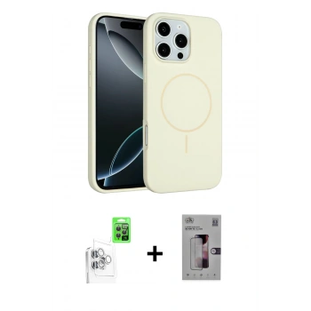 MARSİLYAN™- iPhone 16 Pro Kılıf Yankı Form Serisi - Siyah Bilvis 3D Mat Cam Ekran Koruyucu + Raze Metal Kamera Lens - BZ