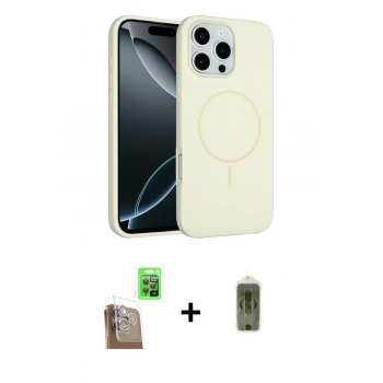 MARSİLYAN™- iPhone 16 Pro Kılıf Yankı Form Serisi - Siyah Joko Magic 5D Hayalet Cam + Raze Metal Kamera Lens - CLTM