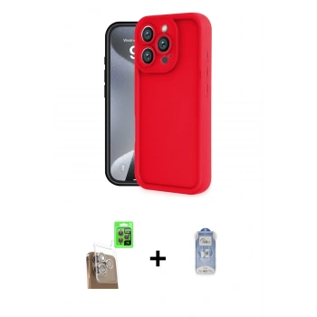 MARSİLYAN™- iPhone 16 Pro Kılıf Yankı Yansıma Özel Seri - Siyah Joko Magic 5D Cam + Raze Metal Kamera Lens - CLTM