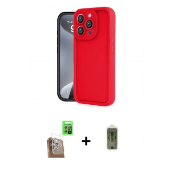 MARSİLYAN™- iPhone 16 Pro Kılıf Yankı Yansıma Özel Seri - Siyah Joko Magic 5D Hayalet Cam + Raze Metal Kamera Lens - CLTM