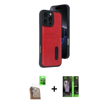 MARSİLYAN™- iPhone 16 Pro Kılıf Yörünge Işık Serisi - Şeffaf 360 Full Body Arka Koruyucu + Raze Metal Kamera Lens - CLTM