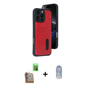 MARSİLYAN™- iPhone 16 Pro Kılıf Yörünge Işık Serisi - Siyah Joko Magic 5D Cam + Raze Metal Kamera Lens - CLTM