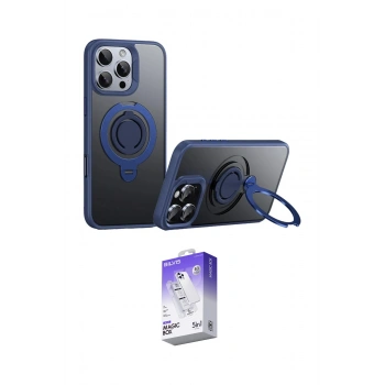 MARSİLYAN™- iPhone 16 Pro Kılıf Zirve Çizgi Prime - Siyah Bilvis 5in1 3D Magic Cam Ekran Koruyucu