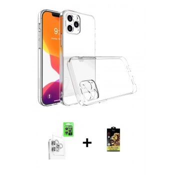MARSİLYAN™- iPhone 16 Pro Kılıf Zirve Doku - Siyah Buffer Cam Ekran Koruyucu + Raze Metal Kamera Lens - BZ