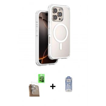 MARSİLYAN™- iPhone 16 Pro Kılıf Zirve Klasik Prime - Siyah Joko Magic 5D Cam + Raze Metal Kamera Lens - CLTM