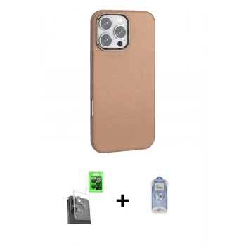 MARSİLYAN™- iPhone 16 Pro Kılıf Zirve Modern Prime - Siyah Joko Magic 5D Cam + Raze Metal Kamera Lens - SH