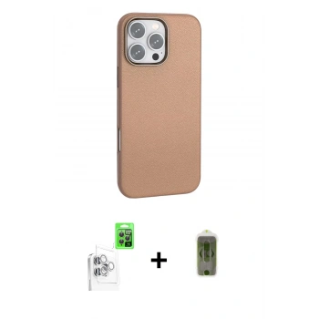 MARSİLYAN™- iPhone 16 Pro Kılıf Zirve Modern Prime - Siyah Joko Magic 5D Hayalet Cam + Raze Metal Kamera Lens - BZ