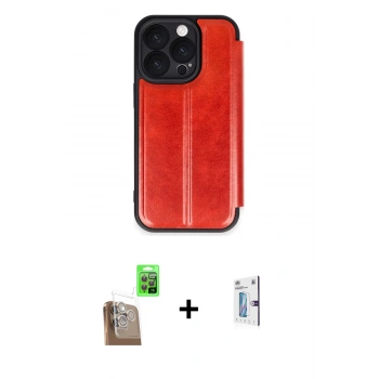 MARSİLYAN™- iPhone 16 Pro Kılıf Zirve Yansıma Serisi - Siyah Bilvis 0.18mm Plus Cam Ekran Koruyucu + Raze Metal Kamera Lens - CLTM