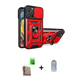 MARSİLYAN™- iPhone 16 Pro Max Kılıf Ahenk Klasik - Siyah Joko Magic 5D Cam + Raze Metal Kamera Lens - CLTM