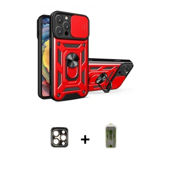 MARSİLYAN™- iPhone 16 Pro Max Kılıf Ahenk Klasik - Siyah Joko Magic 5D Hayalet Cam + PVD Metal Kamera Lens - GD