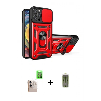 MARSİLYAN™- iPhone 16 Pro Max Kılıf Ahenk Klasik - Siyah Joko Magic 5D Hayalet Cam + Raze Metal Kamera Lens - NLGY