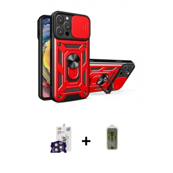 MARSİLYAN™- iPhone 16 Pro Max Kılıf Ahenk Klasik - Siyah Joko Magic 5D Hayalet Cam + Bilvis Titan Kamera Lens - TMGI