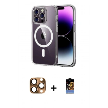 MARSİLYAN™- iPhone 16 Pro Max Kılıf Ahenk Minimal Serisi - Siyah Buffer Hayalet Cam Ekran Koruyucu + Pers Alüminyum Kamera Lens - CLTM