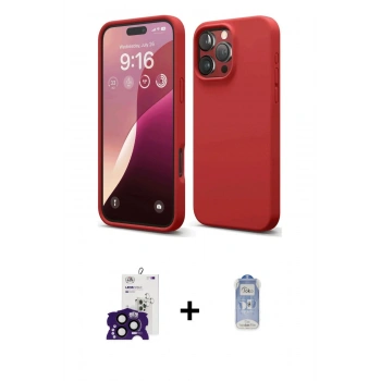 MARSİLYAN™- iPhone 16 Pro Max Kılıf Ahenk Serisi - Siyah Joko Magic 5D Cam + Bilvis Titan Kamera Lens - SH