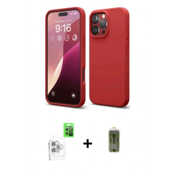MARSİLYAN™- iPhone 16 Pro Max Kılıf Ahenk Serisi - Siyah Joko Magic 5D Hayalet Cam + Raze Metal Kamera Lens - BZ