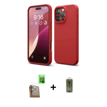 MARSİLYAN™- iPhone 16 Pro Max Kılıf Ahenk Serisi - Siyah Joko Magic 5D Hayalet Cam + Raze Metal Kamera Lens - CLTM
