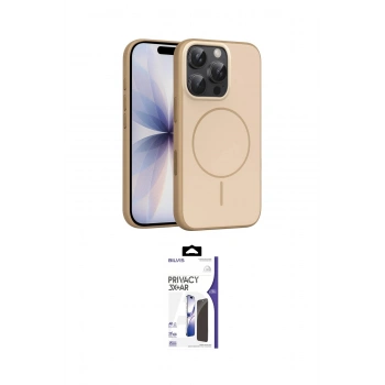 MARSİLYAN™- iPhone 16 Pro Max Kılıf Atlas Asil Prime - Siyah Bilvis 3X AR Hayalet Cam Ekran Koruyucu